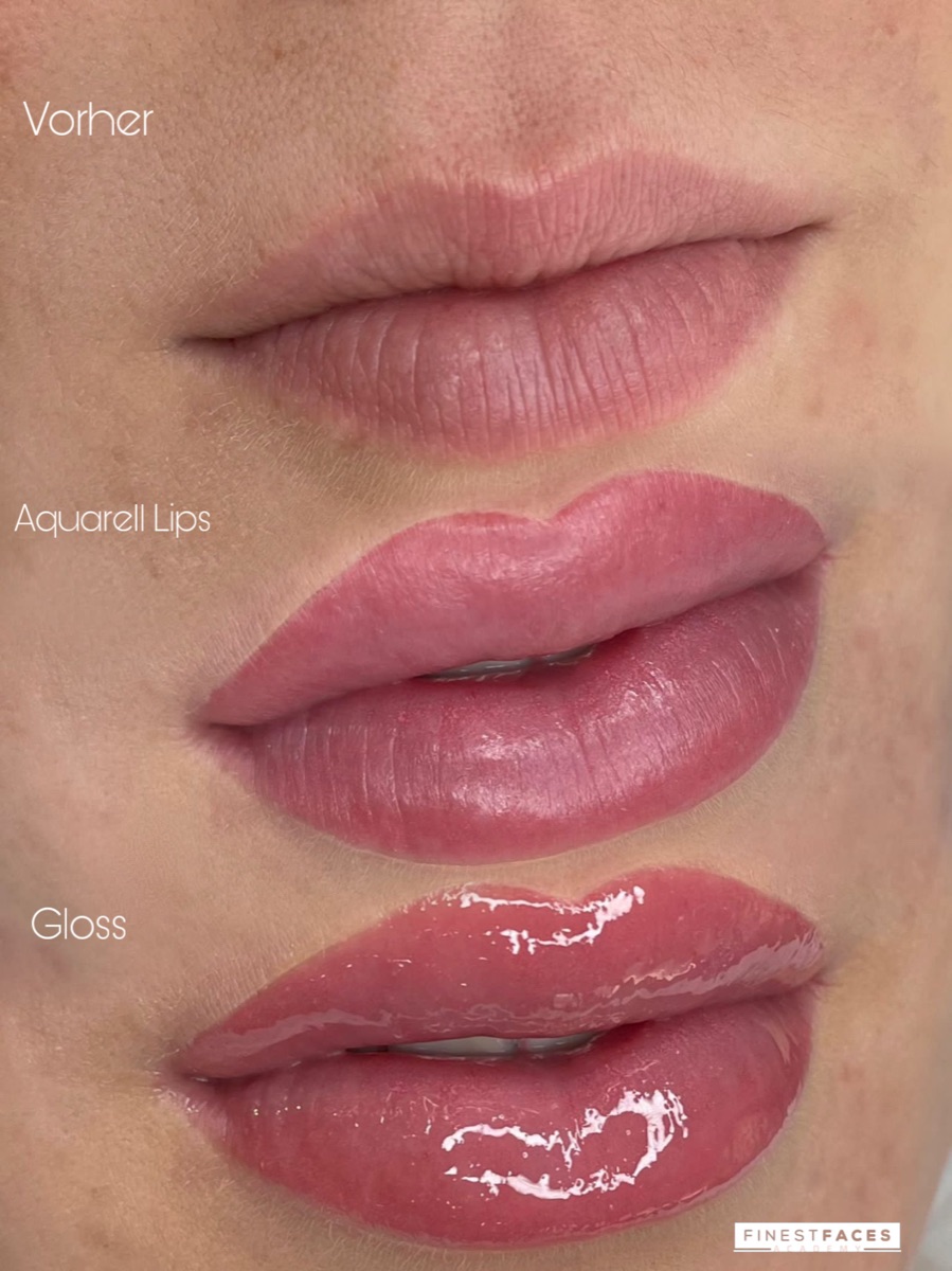 Aquarell Lips – Ergebnis von Finest Faces Bremen