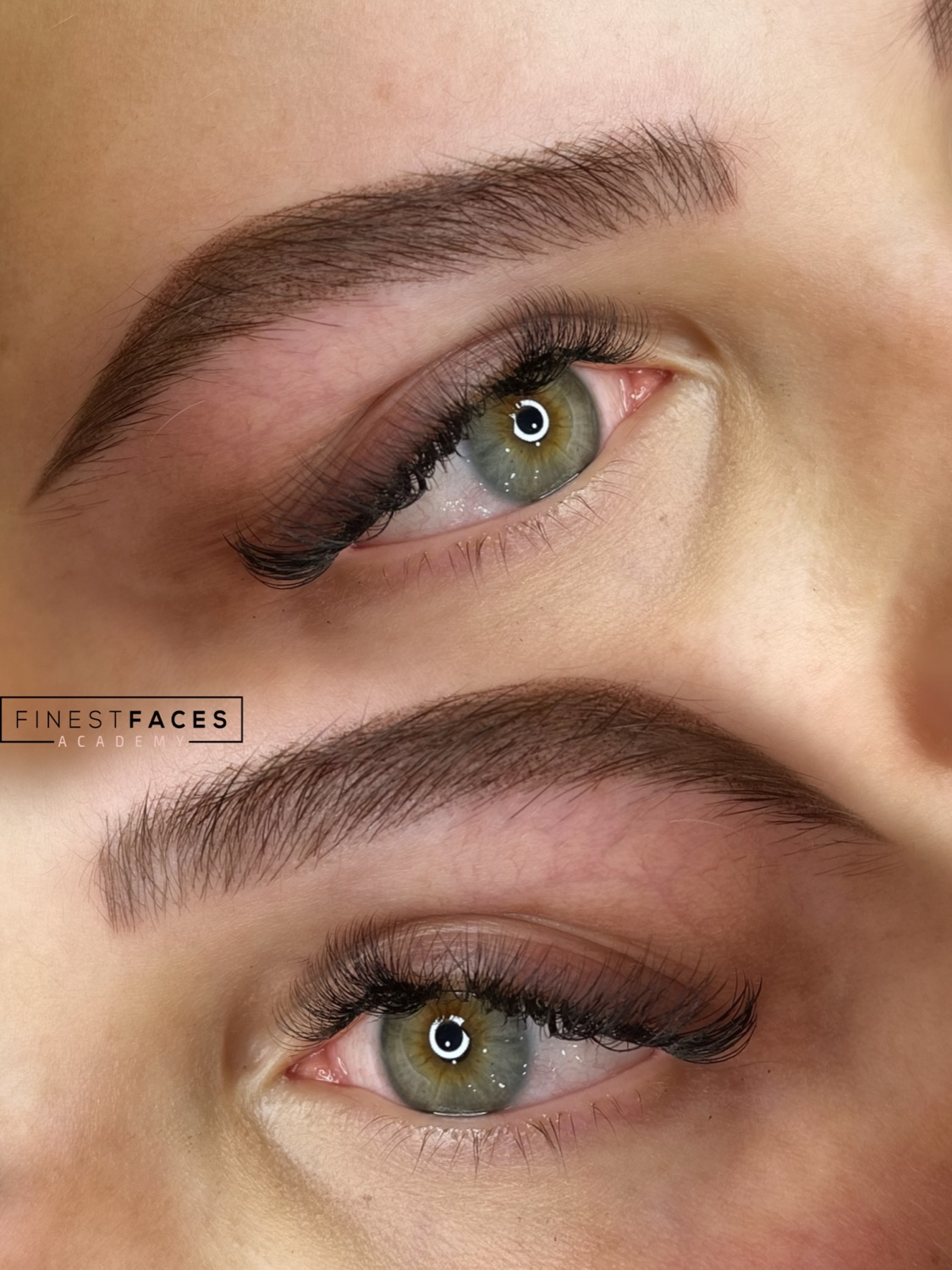 Kombi-Brows-Ergebnis mit Härchenzeichnung und Puderschattierung von Finest Faces Bremen
